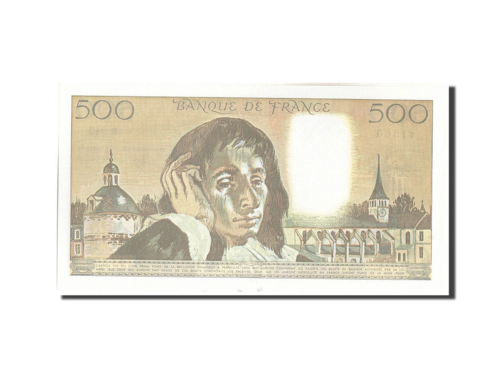 Billet, France, 500 Francs, 500 F 1968-1993 ''Pascal'', 1991, 1991-05-02, SPL