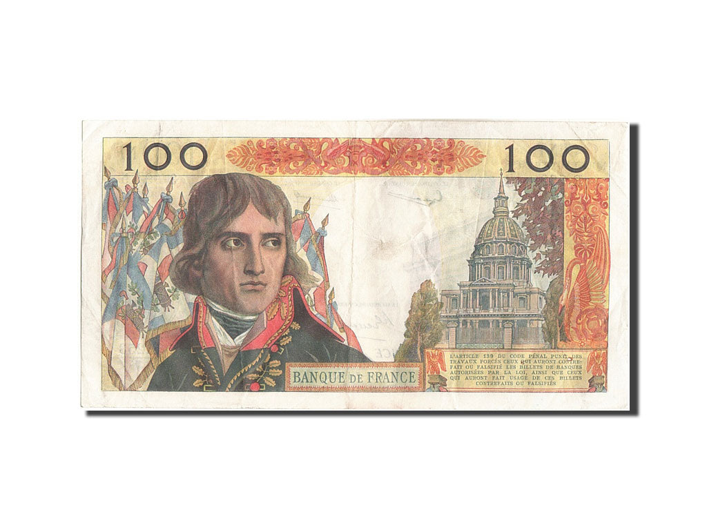 France, 100 Nouveaux Francs, 100 NF 1959-1964 ''Bonaparte'', 1963, KM #144a,...