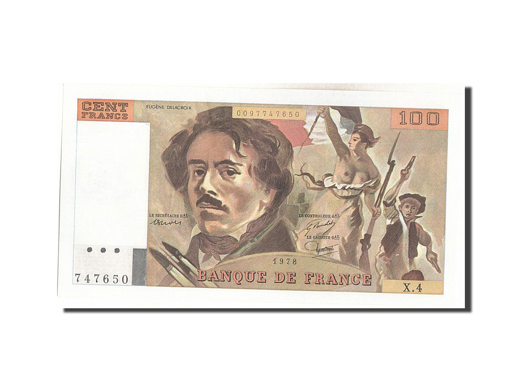 Billet, France, 100 Francs, 100 F 1978-1995 ''Delacroix'', 1978, SPL+
