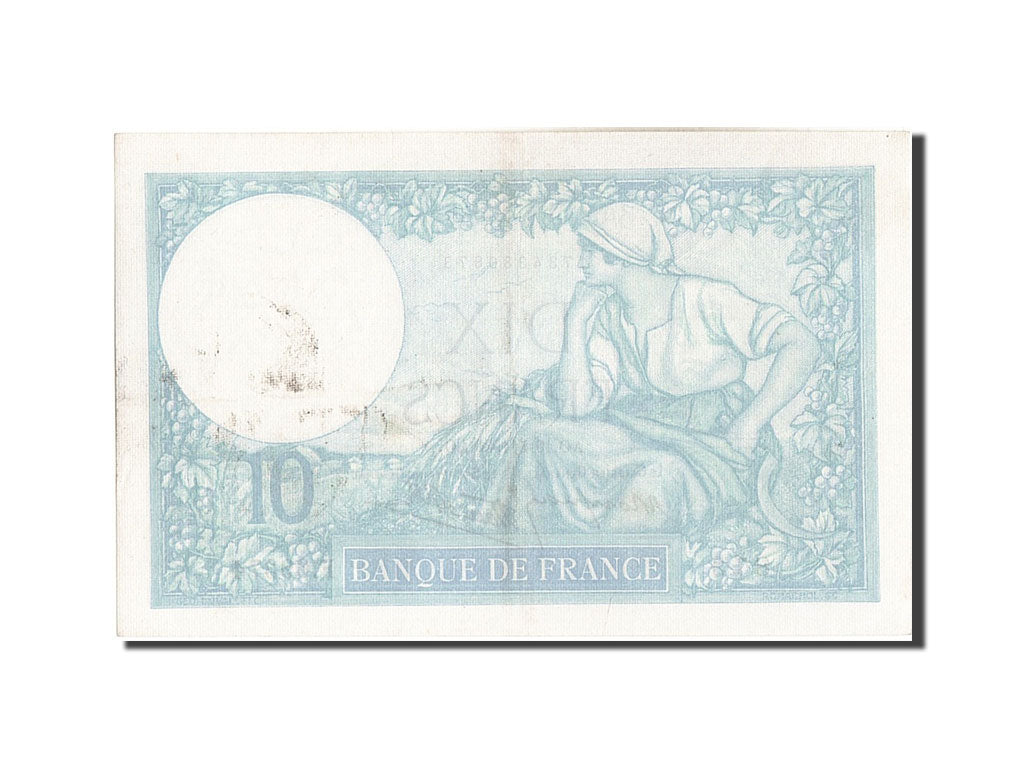France, 10 Francs, 10 F 1916-1942 ''Minerve'', 1939, KM #84, 1939-05-19,...