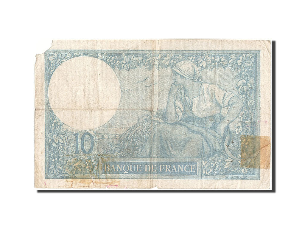 Billete, Francia, 10 Francs, 10 F 1916-1942 ''Minerve'', 1921, 1921-02-19, RC