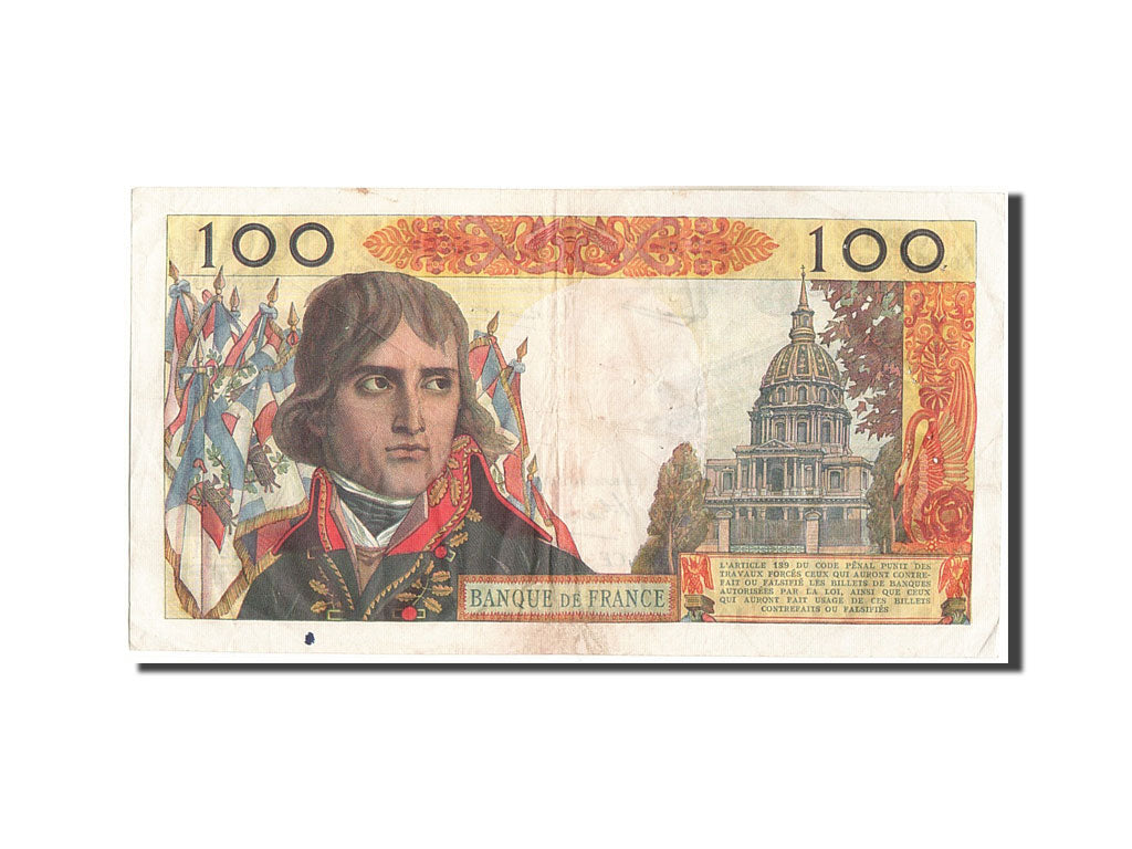 France, 100 Nouveaux Francs, 100 NF 1959-1964 ''Bonaparte'', 1963, KM #144a,...