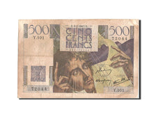 France, 500 Francs, 500 F 1945-1953 ''Chateaubriand'', 1947, KM #129a,...