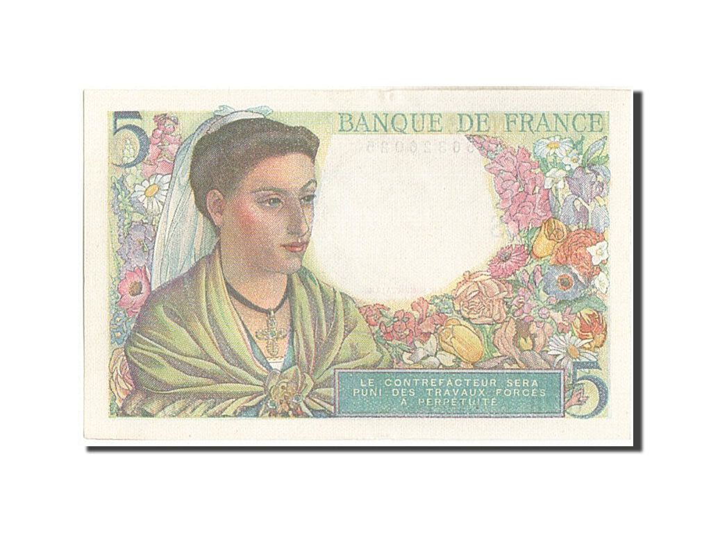 Billet, France, 5 Francs, 5 F 1943-1947 ''Berger'', 1943, 1943-06-02, SPL
