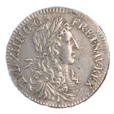 LOUIS XIV, 1/12 Écu au buste juvénile