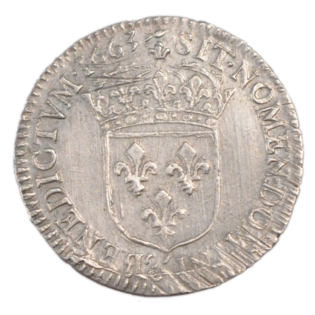 LOUIS XIV, 1/12 Écu au buste juvénile