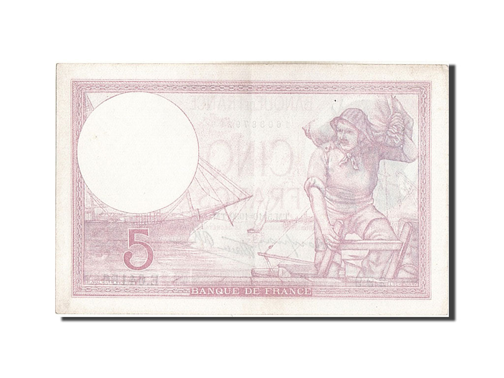 Billet, France, 5 Francs, 5 F 1917-1940 ''Violet'', 1939, 1939-10-05, TTB+