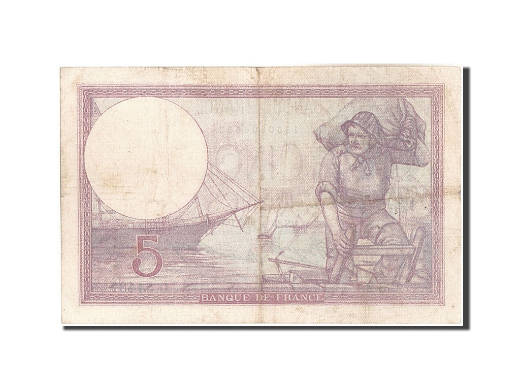 Banconote, Francia, 5 Francs, 5 F 1917-1940 ''Violet'', 1933, 1933-04-13, BB