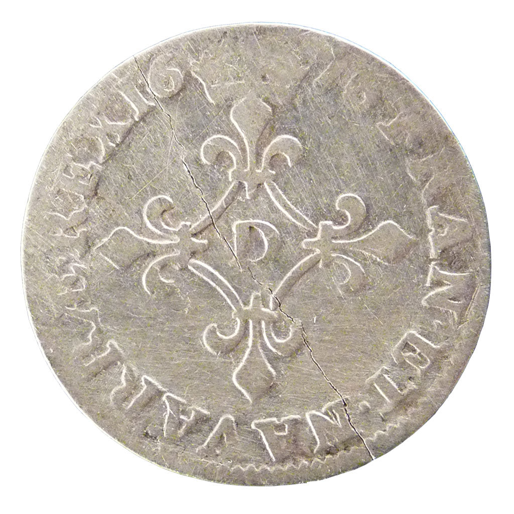 FRANCE, 4 Sols dits « des Traitants », 4 Sols, 1676, Vimy, VG(8-10), Sil...