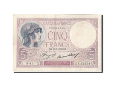 Geldschein, Frankreich, 5 Francs, 5 F 1917-1940 ''Violet'', 1933, 1933-02-16