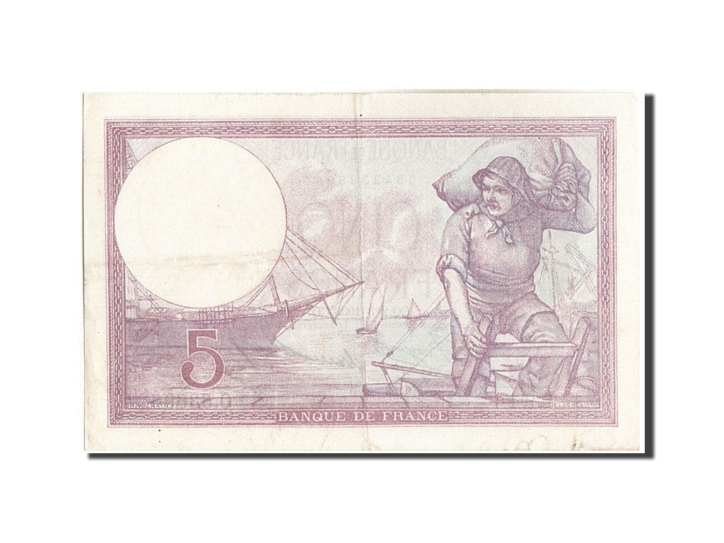 Banknote, France, 5 Francs, 5 F 1917-1940 ''Violet'', 1933, 1933-03-02