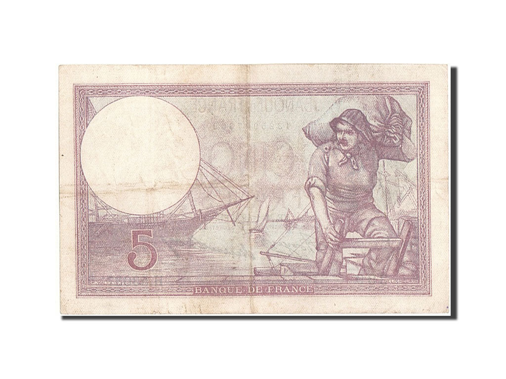 Billete, Francia, 5 Francs, 5 F 1917-1940 ''Violet'', 1933, 1933-01-26, MBC