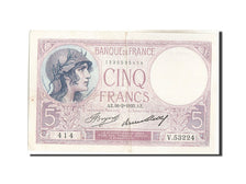 Banknot, Francja, 5 Francs, Violet, 1933, 1933-02-16, EF(40-45), Fayette:3.17