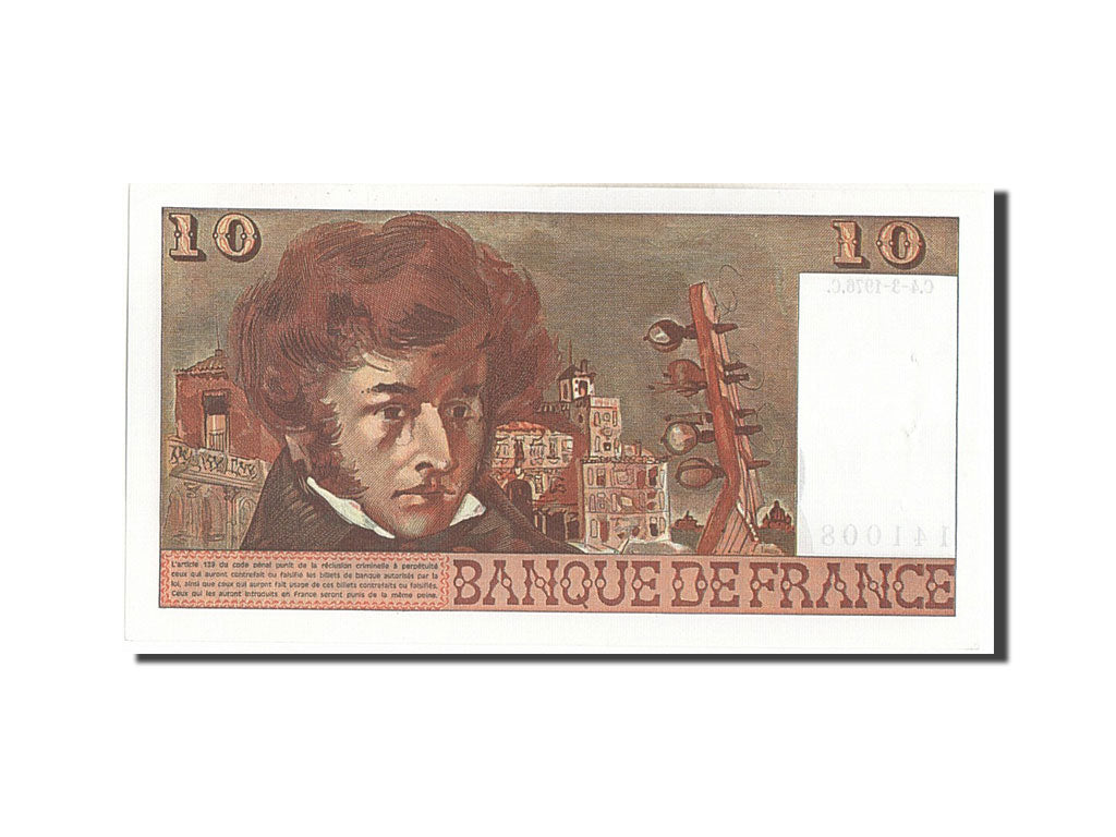 France, 10 Francs, 10 F 1972-1978 ''Berlioz'', 1976, KM #150c, 1976-03-04,...