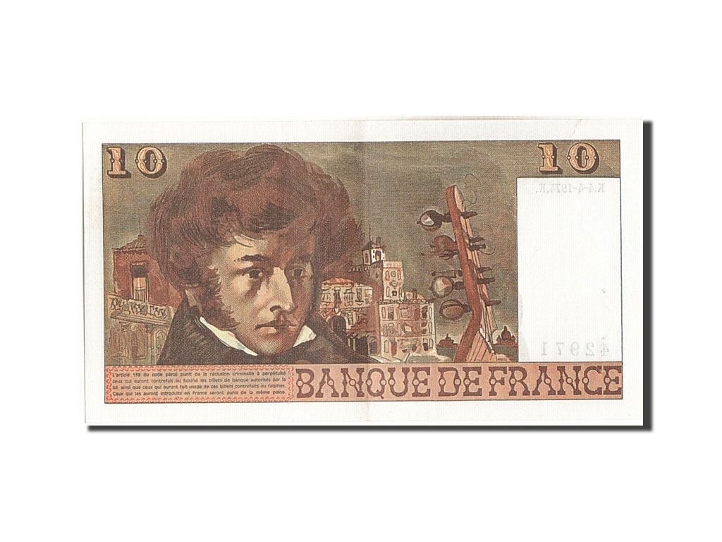 Banknote, France, 10 Francs, 10 F 1972-1978 ''Berlioz'', 1974, 1974-04-04