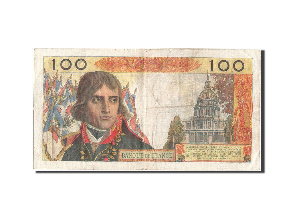 France, 100 Nouveaux Francs, 100 NF 1959-1964 ''Bonaparte'', 1961, KM #144a,...