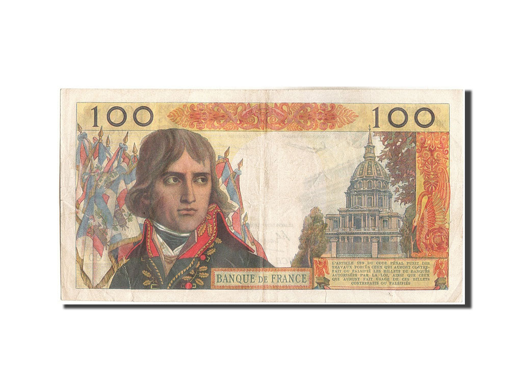 France, 100 Nouveaux Francs, 100 NF 1959-1964 ''Bonaparte'', 1961, KM #144a,...