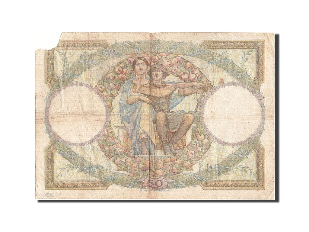 Francia, 50 Francs, 50 F 1927-1934 ''Luc Olivier Merson'', 1929, KM:77a, 1929...