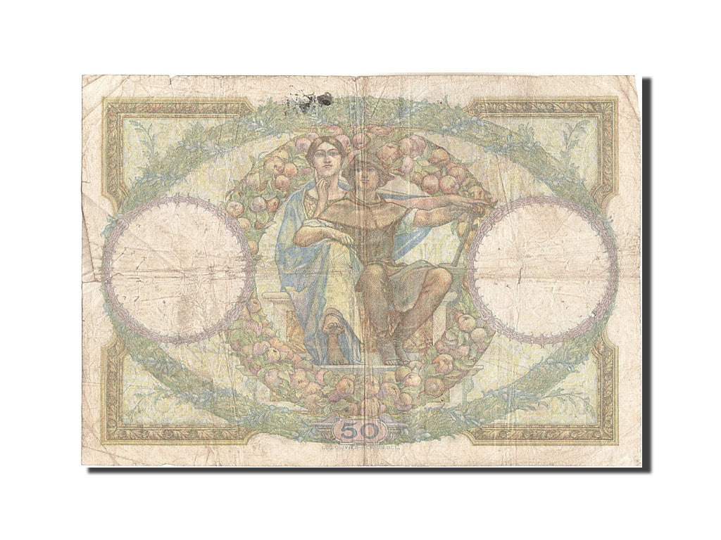 Francia, 50 Francs, 50 F 1927-1934 ''Luc Olivier Merson'', 1927, KM:77a, B, F...