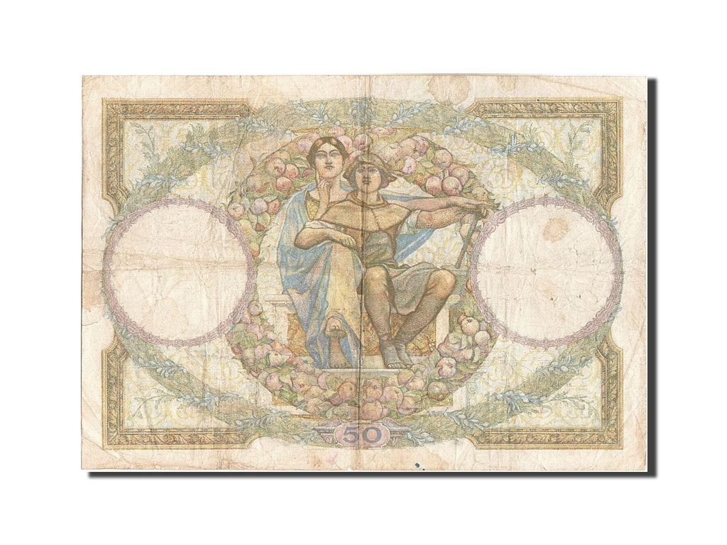 France, 1000 Francs, 50 F 1927-1934 ''Luc Olivier Merson'', 1933, KM #79c,...
