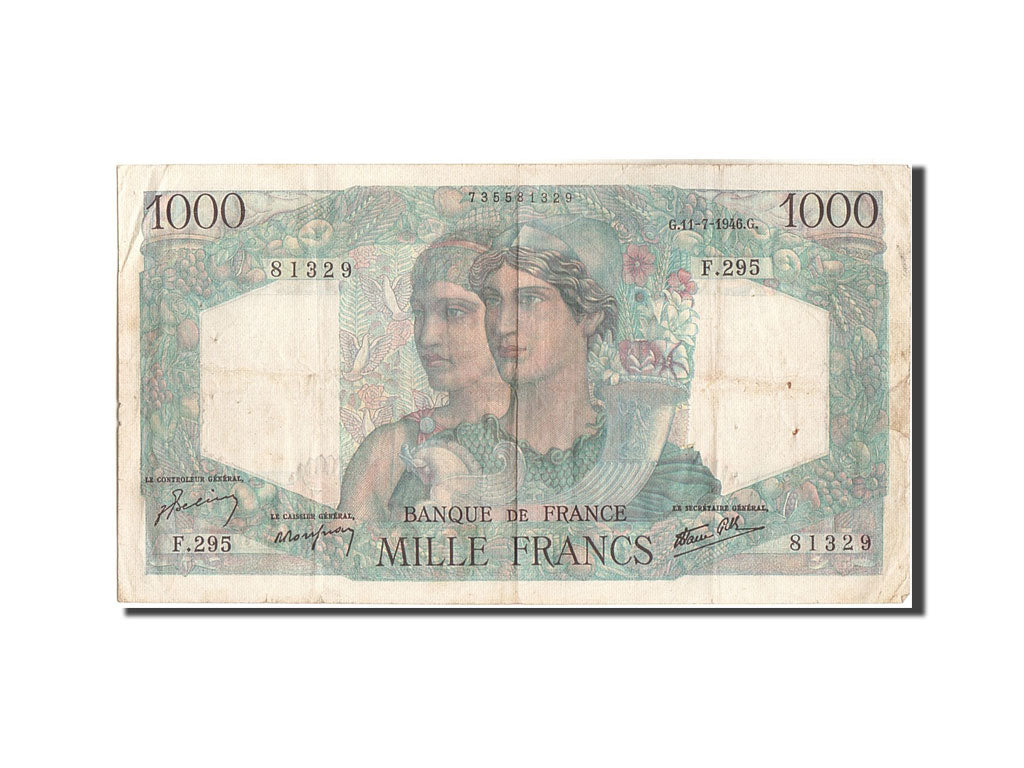 1000 Francs type Minerve et Hercule