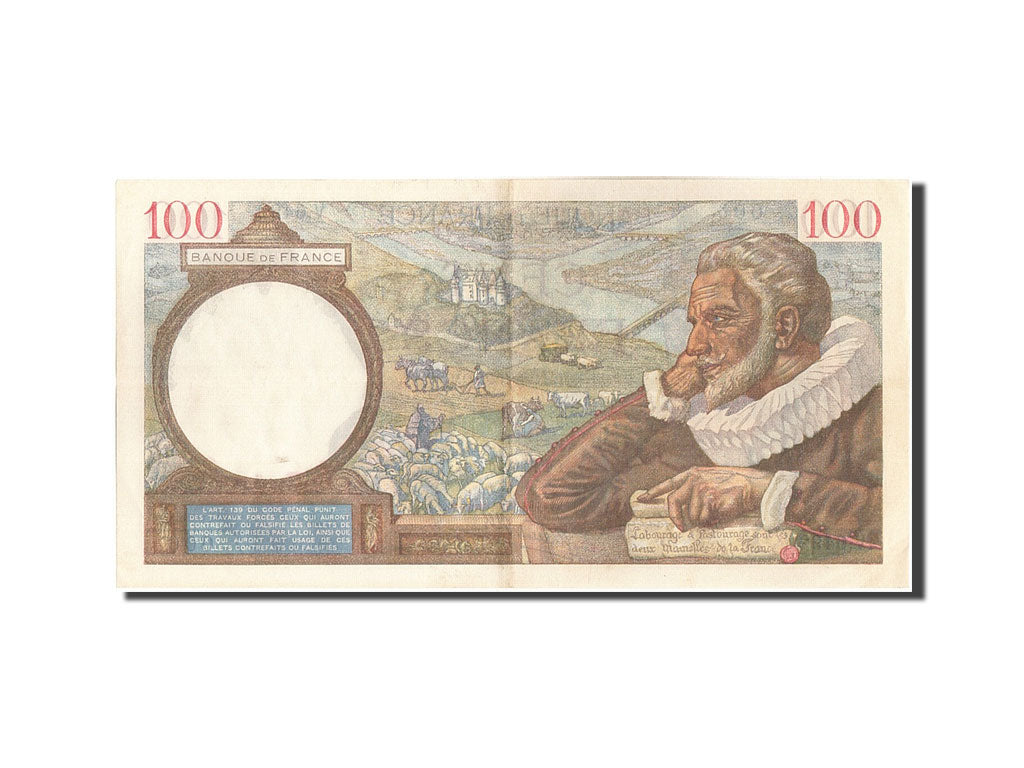 Banconote, Francia, 100 Francs, 100 F 1939-1942 ''Sully'', 1940, 1940-01-11