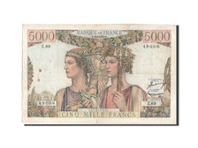 France, 5000 Francs, 5 000 F 1949-1957 ''Terre et Mer'', 1951, KM #131c,...