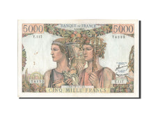 France, 5000 Francs, 5 000 F 1949-1957 ''Terre et Mer'', 1953, KM #131c,...