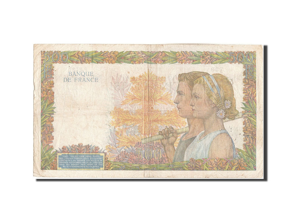 500 francs type La Paix