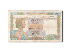 Francia, 500 Francs, 500 F 1940-1944 ''La Paix'', 1941, KM:95b, 1941-06-26, M...