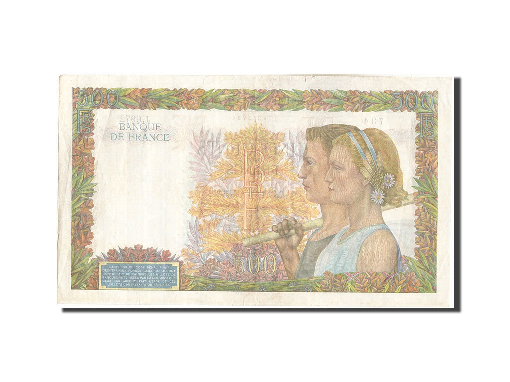 500 francs type La Paix
