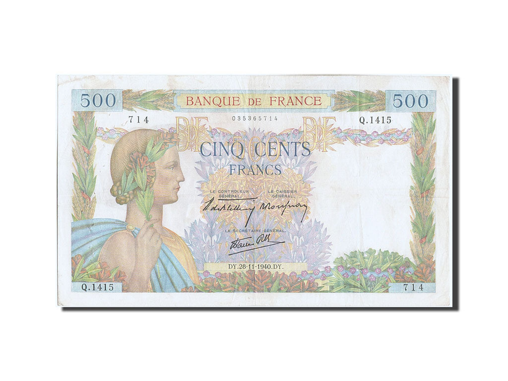 500 francs type La Paix