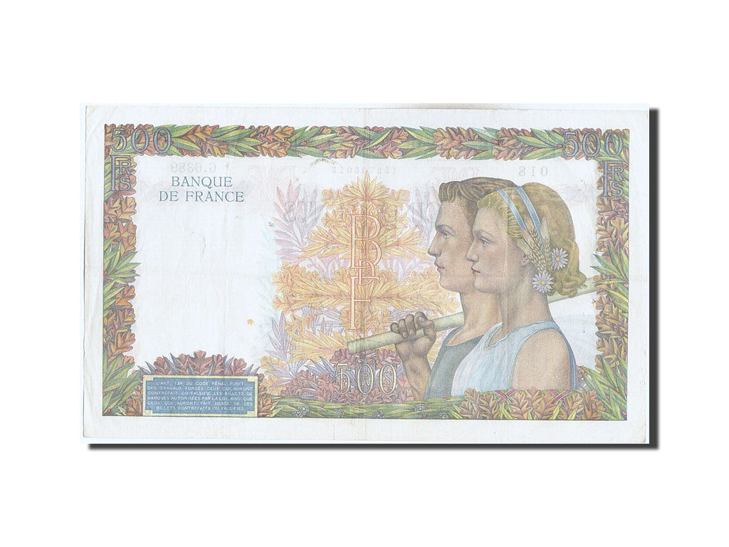 500 francs type La Paix