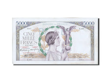 Banknot, Francja, 5000 Francs, Victoire, 1939, 1939-05-04, EF(40-45)