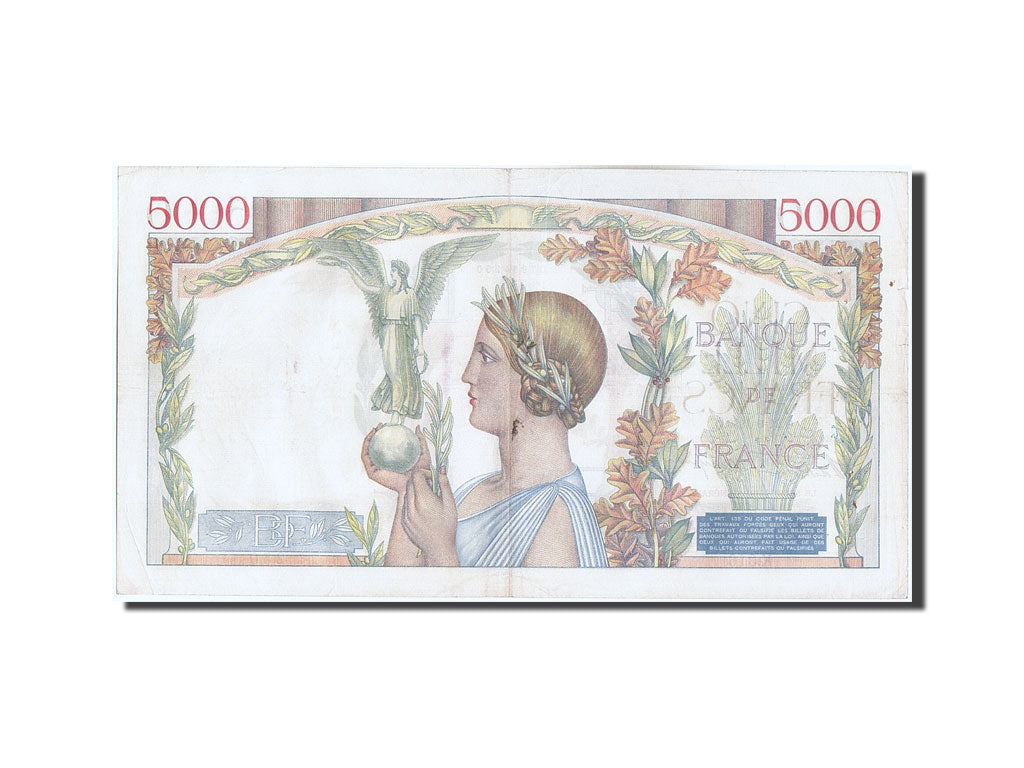Billet, France, 5000 Francs, 5 000 F 1934-1944 ''Victoire'', 1939, 1939-09-21