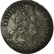 Coin, France, Louis XIV, 10 Sols aux insignes, 10 Sols-1/8 Ecu, 1704, Paris