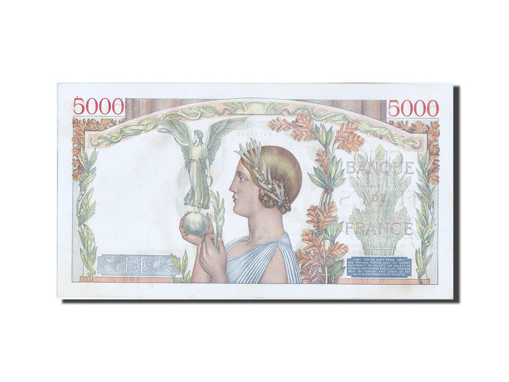 Billet, France, 5000 Francs, 5 000 F 1934-1944 ''Victoire'', 1939, 1939-09-28