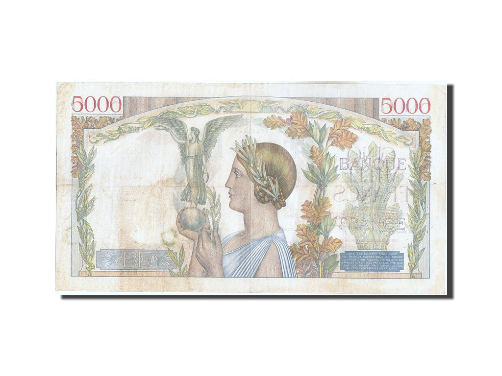 Francia, 5000 Francs, 5 000 F 1934-1944 ''Victoire'', 1940, KM:97a, 1940-12-2...