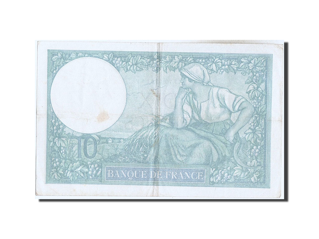 Banknote, France, 10 Francs, 10 F 1916-1942 ''Minerve'', 1939, VF(30-35)