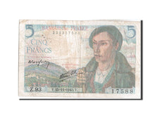Geldschein, Frankreich, 5 Francs, 5 F 1943-1947 ''Berger'', 1943, 1943-11-25, S