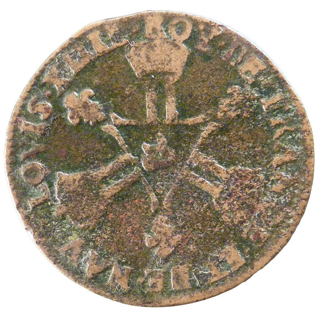 Monnaie, France, Louis XIV, Six deniers dits « dardenne », 6 Deniers, 1710