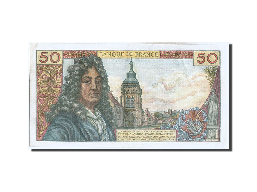 France, 50 Francs, 50 F 1962-1976 ''Racine'', 1973, KM #148d, 1973-10-04,...