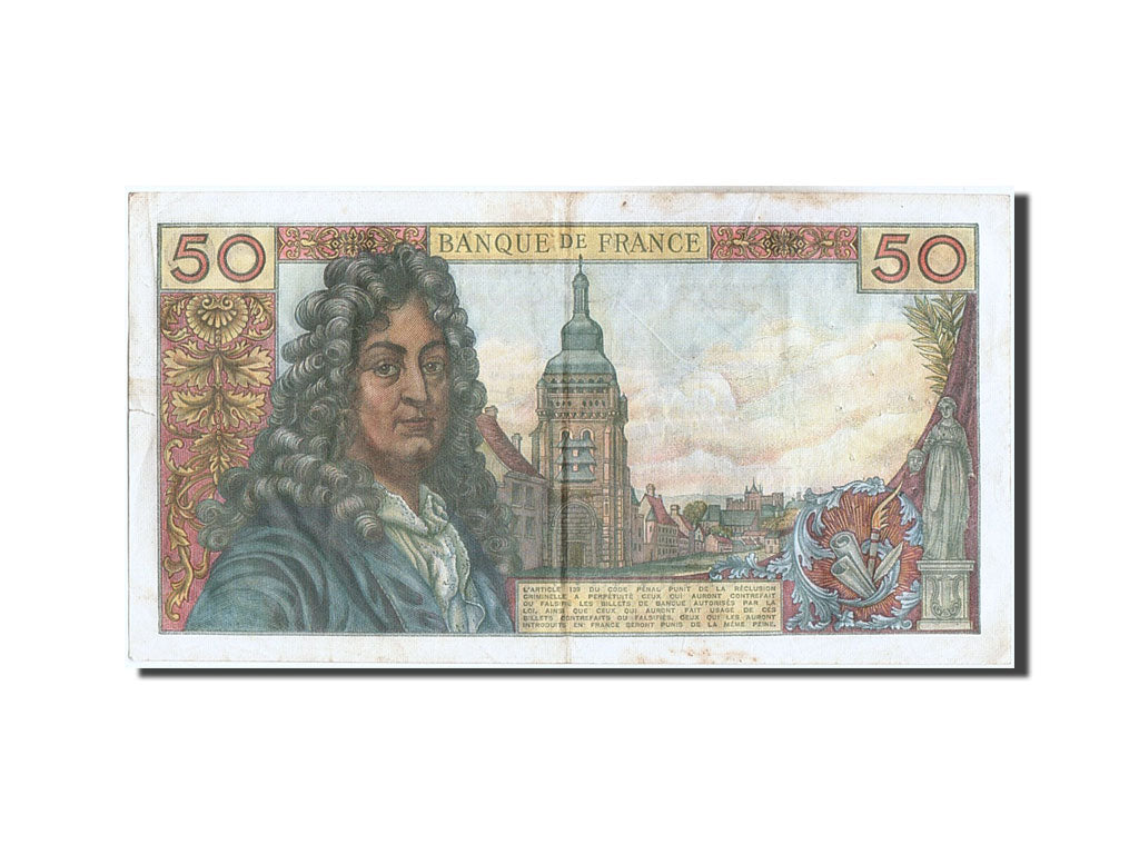 France, 50 Francs, 50 F 1962-1976 ''Racine'', 1973, KM #148d, 1973-10-04,...