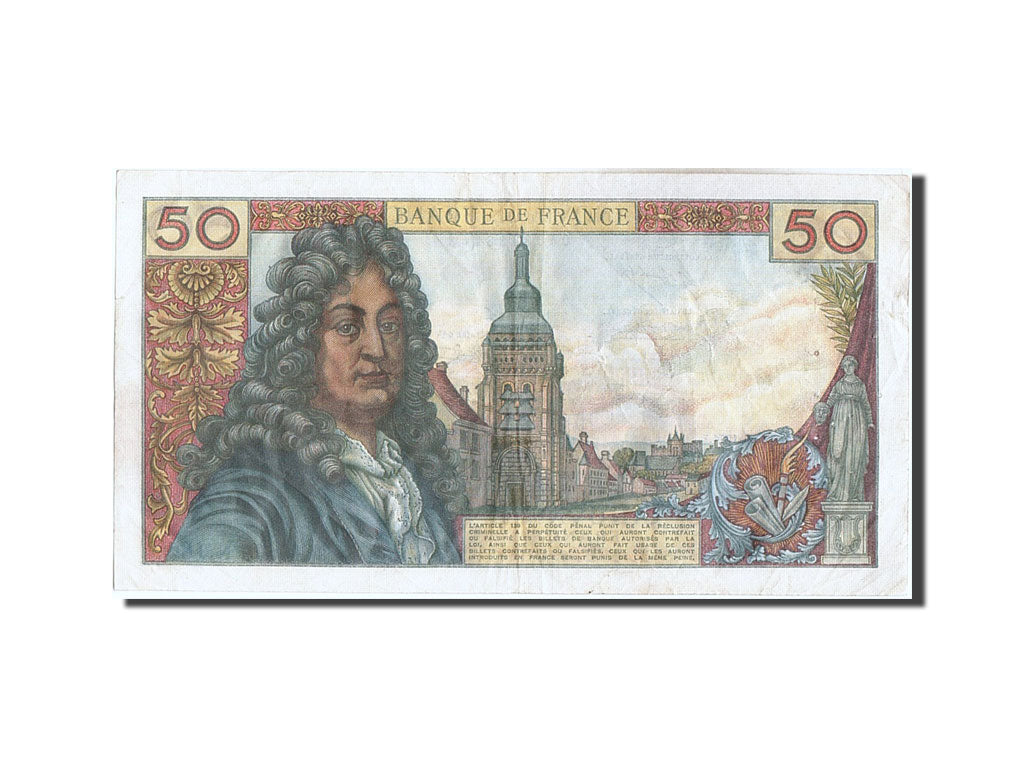 Francia, 50 Francs, 50 F 1962-1976 ''Racine'', 1971, KM:148d, 1971-11-05, MB+...