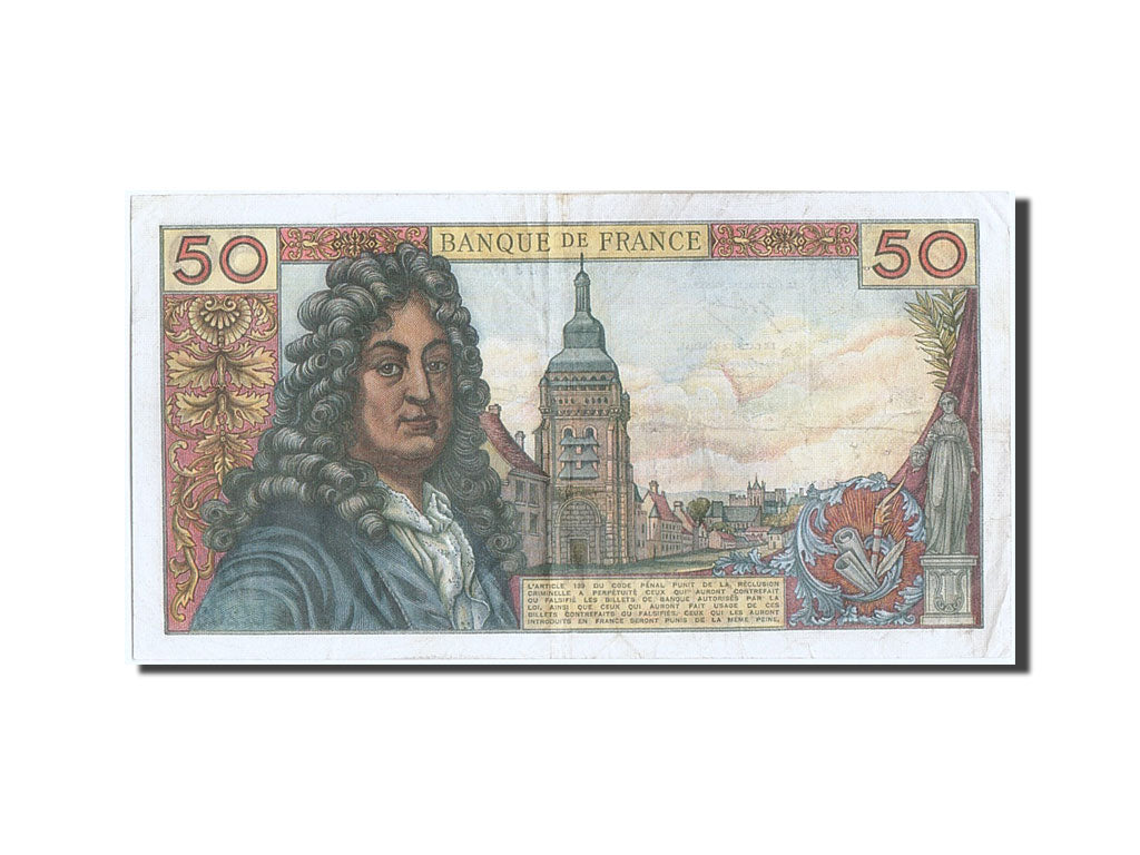 France, 50 Francs, 50 F 1962-1976 ''Racine'', 1972, KM #148d, VF(30-35), C.203,.