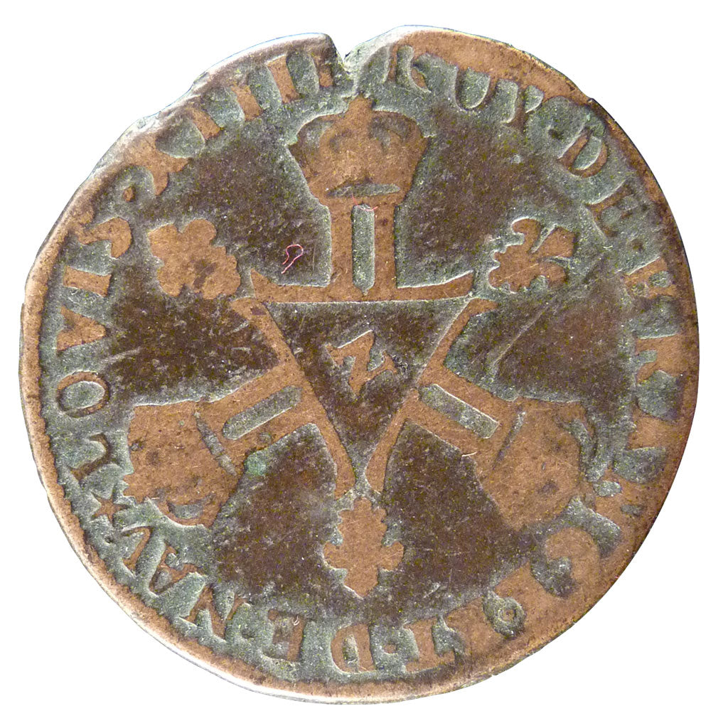 Francia, Louis XIV, Six deniers dits « dardenne », 6 Deniers, 1712, Montp...