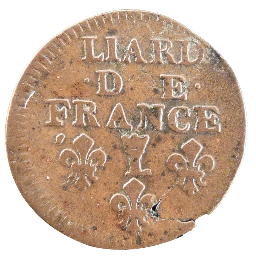 FRANCE, Liard de France au buste âgé, troisième type, Liard, 1696, Lille, VF(...