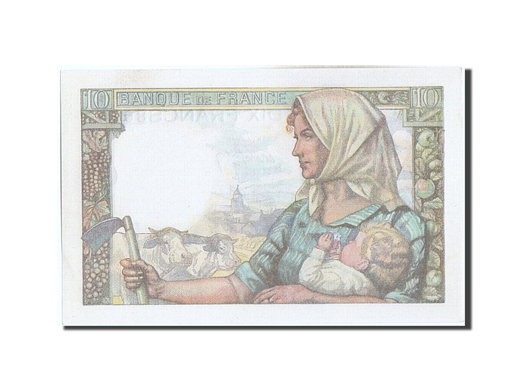 Billet, France, 10 Francs, 10 F 1941-1949 ''Mineur'', 1944, 1944-01-13, SPL
