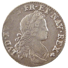 Francia, Louis XV, 1/6 Écu (XX – S) de France-Navarre, 20 Sols, 1/6 ECU, 1...