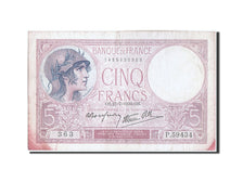 Billet, France, 5 Francs, 5 F 1917-1940 ''Violet'', 1939, 1939-07-27, TB